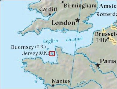 Jersey térkép
