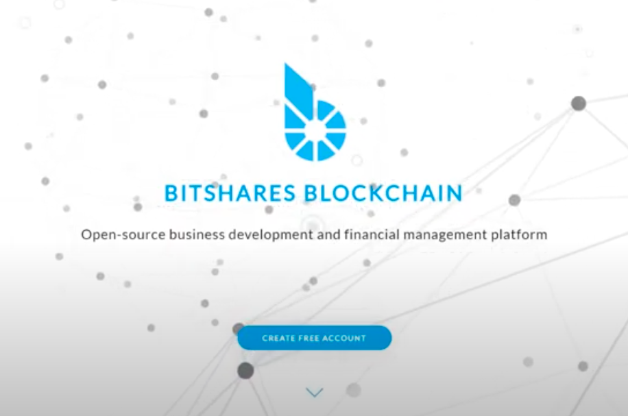 A print screen of BitShares website home page with a logo, a motto, and a blue create account button</p>
<p>“class =” wp-image-55709 “/></p>
<p><h2><span id=