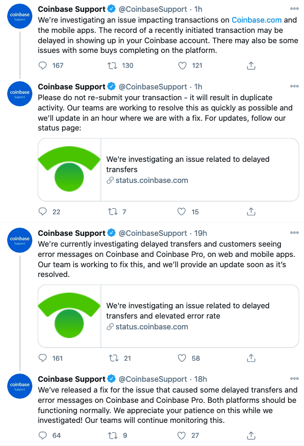 coinbase support twitter